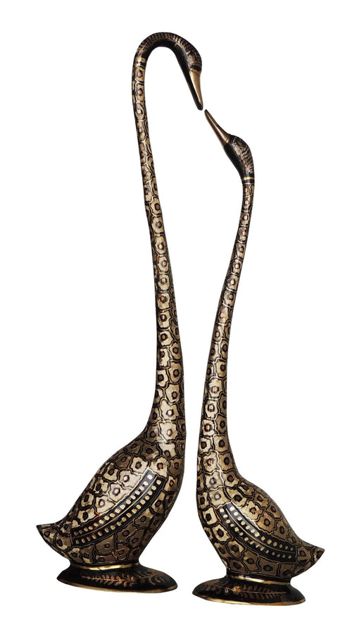 Brass Showpiece Duck Pair 6.38kg